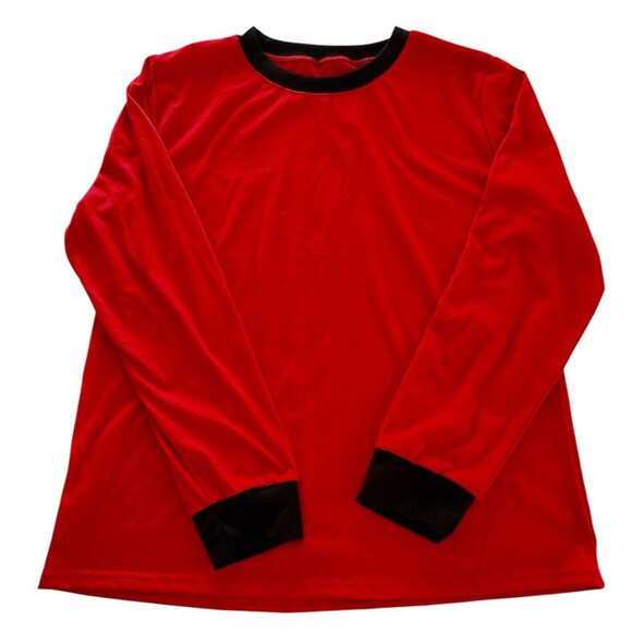 Lot Christmas Red Buffalo Plaid Pajama 4 Pants 5 Tops See Details - Picture 3 of 5